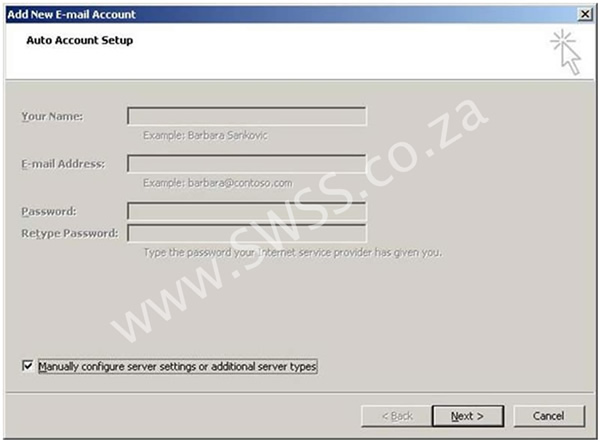 Microsoft Outlook 2007 Email Setup